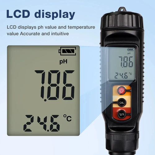 PH Meter Flat End Tip Digital Auto Calibrating  0.00~14.00 High