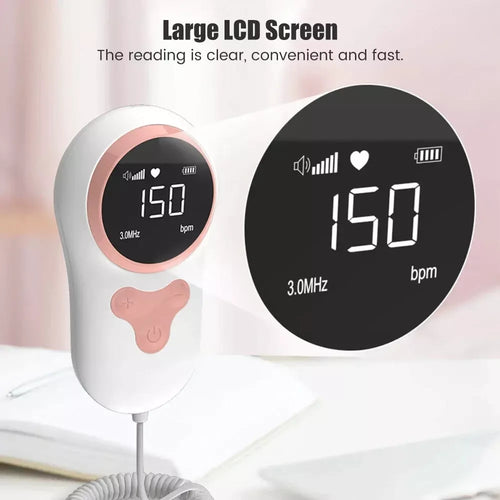 Fetal Doppler Baby Monitor Doppler for Pregnant Women No Radiation 3MHZ