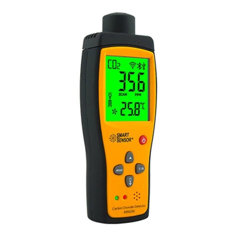 Carbon Dioxide CO2 Meter Tester Detector & Temperature 350~9999PPM