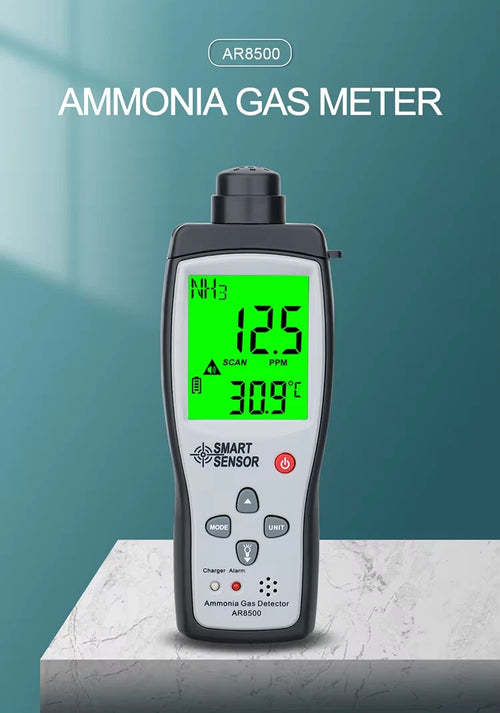 Ammonia Gas Meter Detector Detects Measures Reader Alarm Smart Meter AR8500
