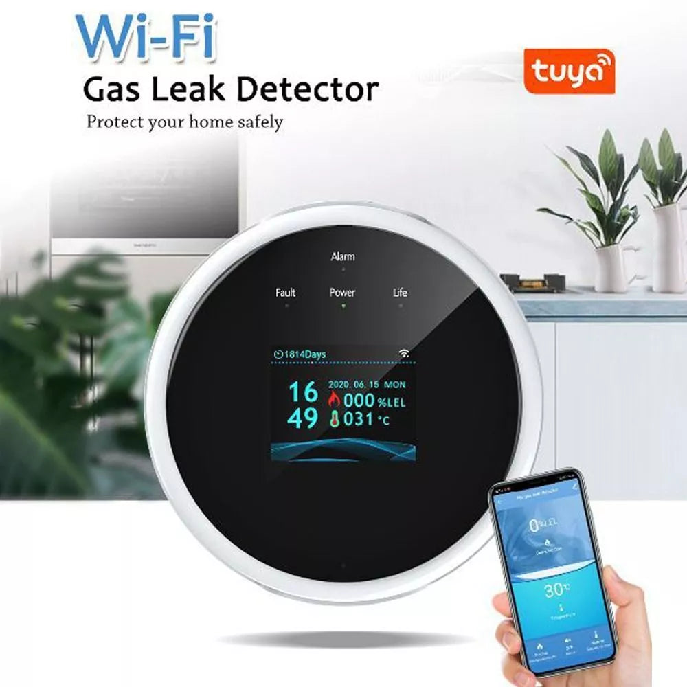 Gas Leak Detector for Home Kitchen with Smart House Alarm Sensor