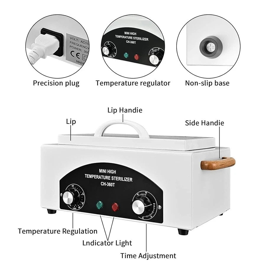 Autoclave 2L Medical Dry Heat Sterilizer Disinfection Machine 220V