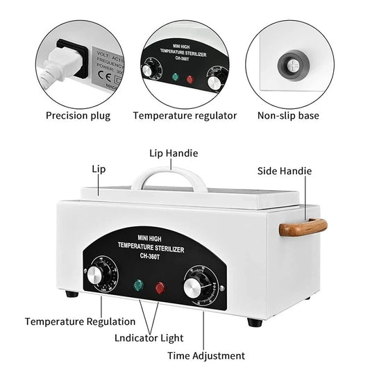 Autoclave 2L Medical Dry Heat Sterilizer Disinfection Machine 220V