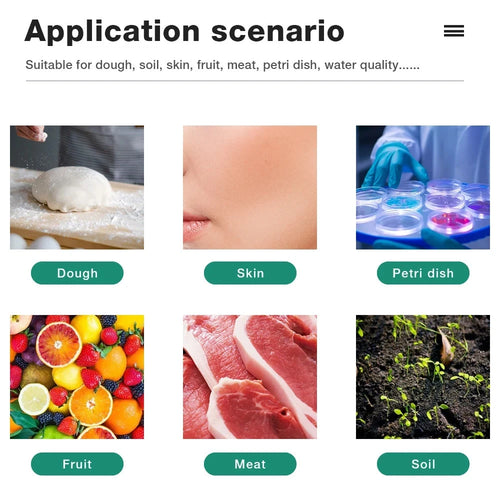 PH Meter Flat End Tip Digital Auto Calibrating  0.00~14.00 High