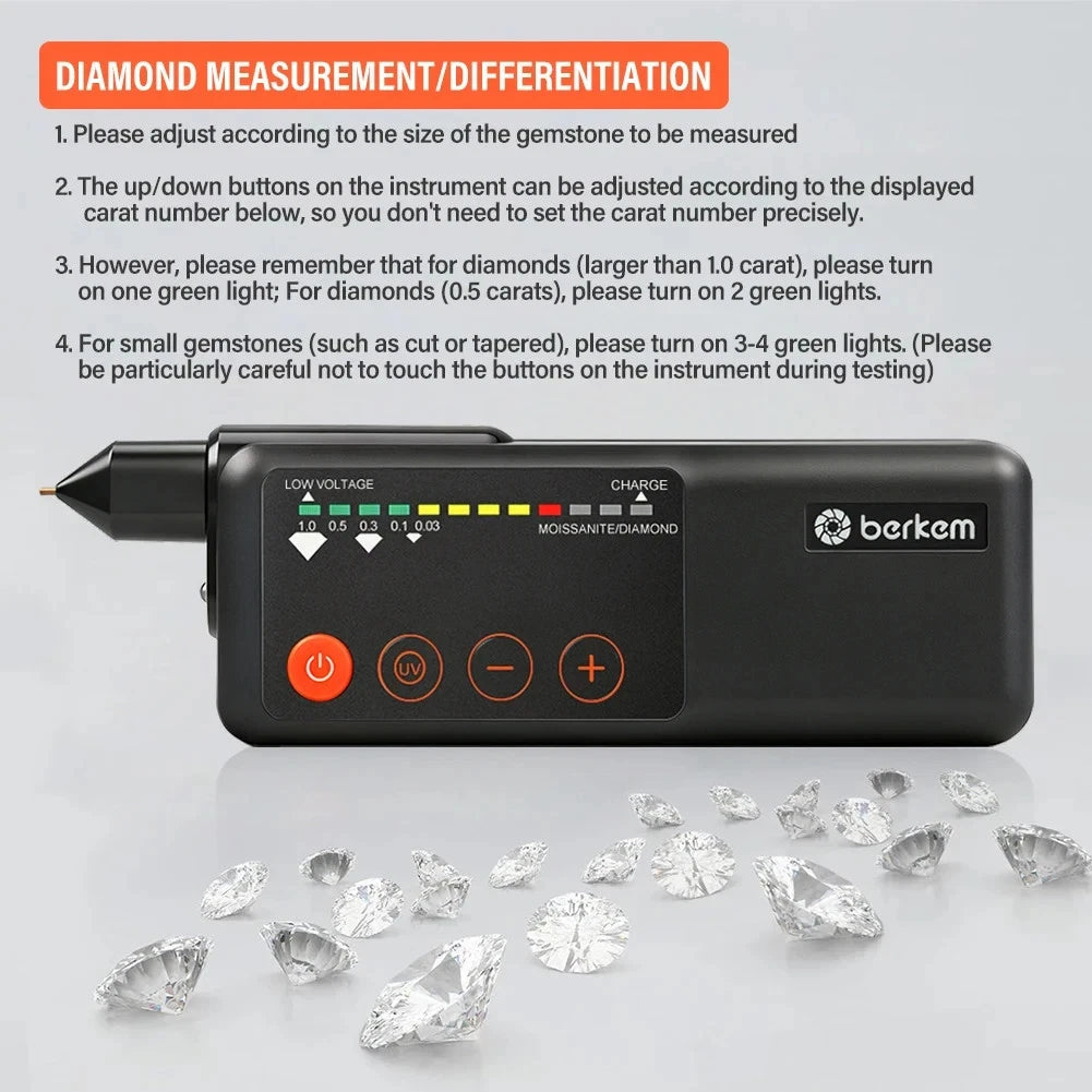 Diamond Tester Jeweler Tool Portable Gemstone Testing Device KD-MD1