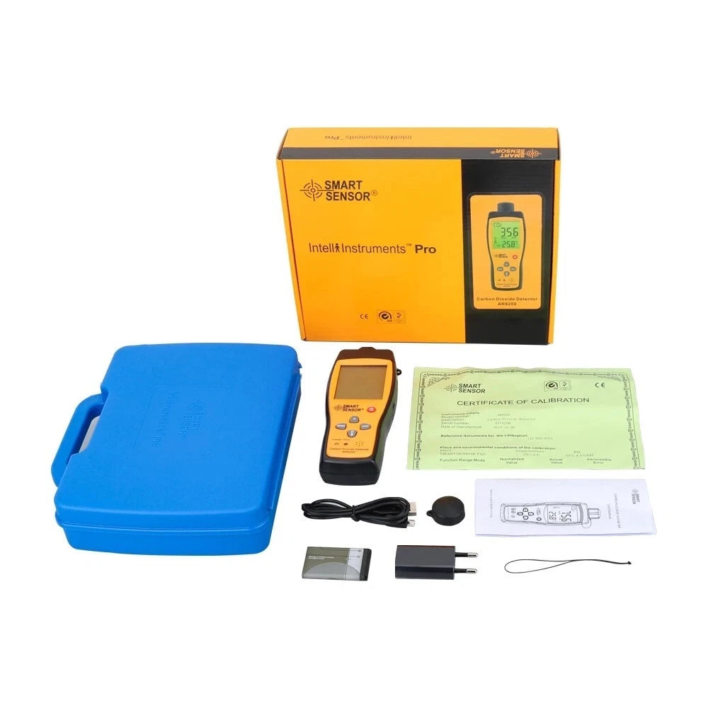 Carbon Dioxide CO2 Meter Tester Detector & Temperature 350~9999PPM