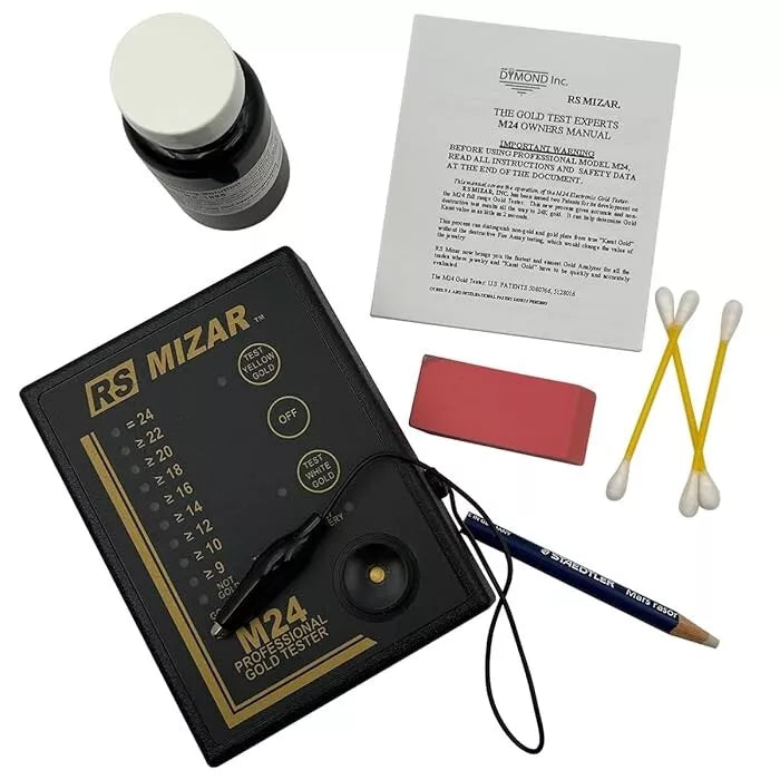 Electronic Gold and Platinum Tester 9k-24k For Fake Gold Testing RS Mizar M24