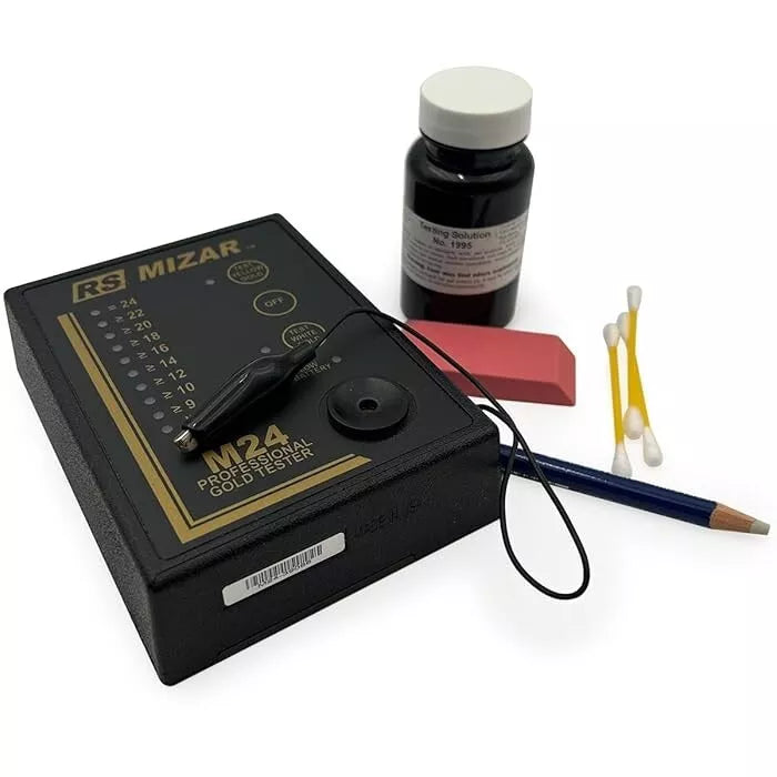 Electronic Gold and Platinum Tester 9k-24k For Fake Gold Testing RS Mizar M24