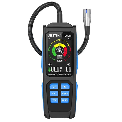 Gas Leak Detector Combustible Flammable Natural Gas Tester Meter Air Analyzer CGD05
