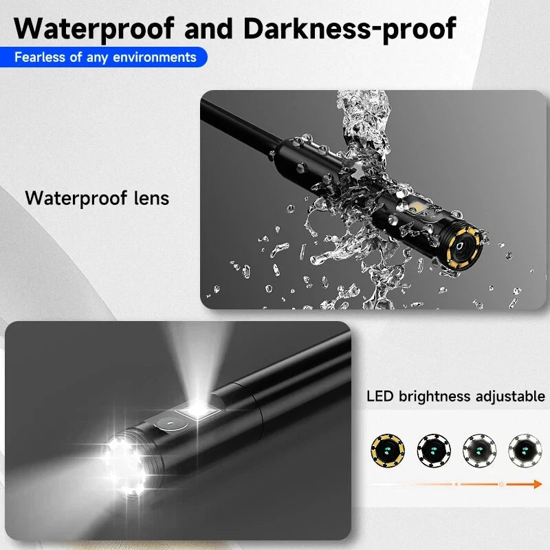 Endoscope Borescope 8mm Camera 7" inch Screen 5m Cable Waterproof HD 1080P (Copy)