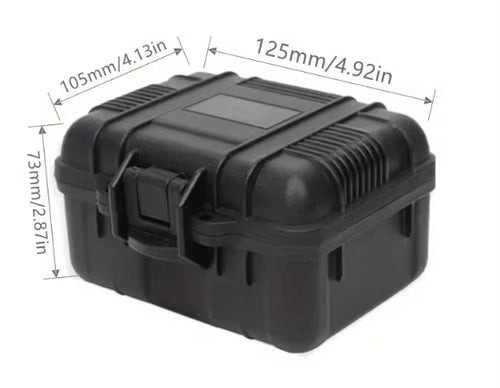 Waterproof Hard Tool Case with Foam Insert Small Storage Box 125x105x73mm