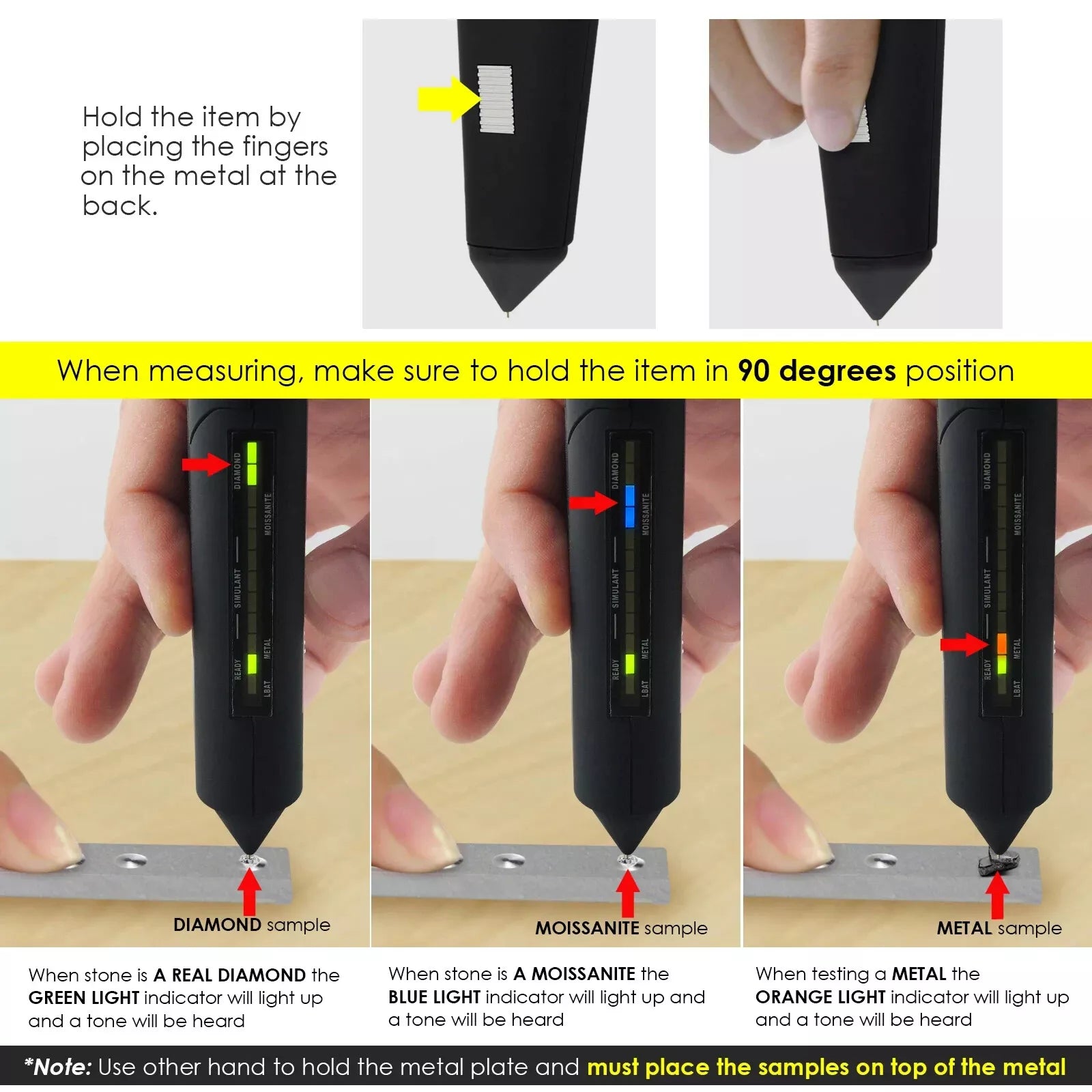 Diamond & Moissanite Diamond Tester Jeweler Tool Tests Via Ultraviolet UV Light For Fakes