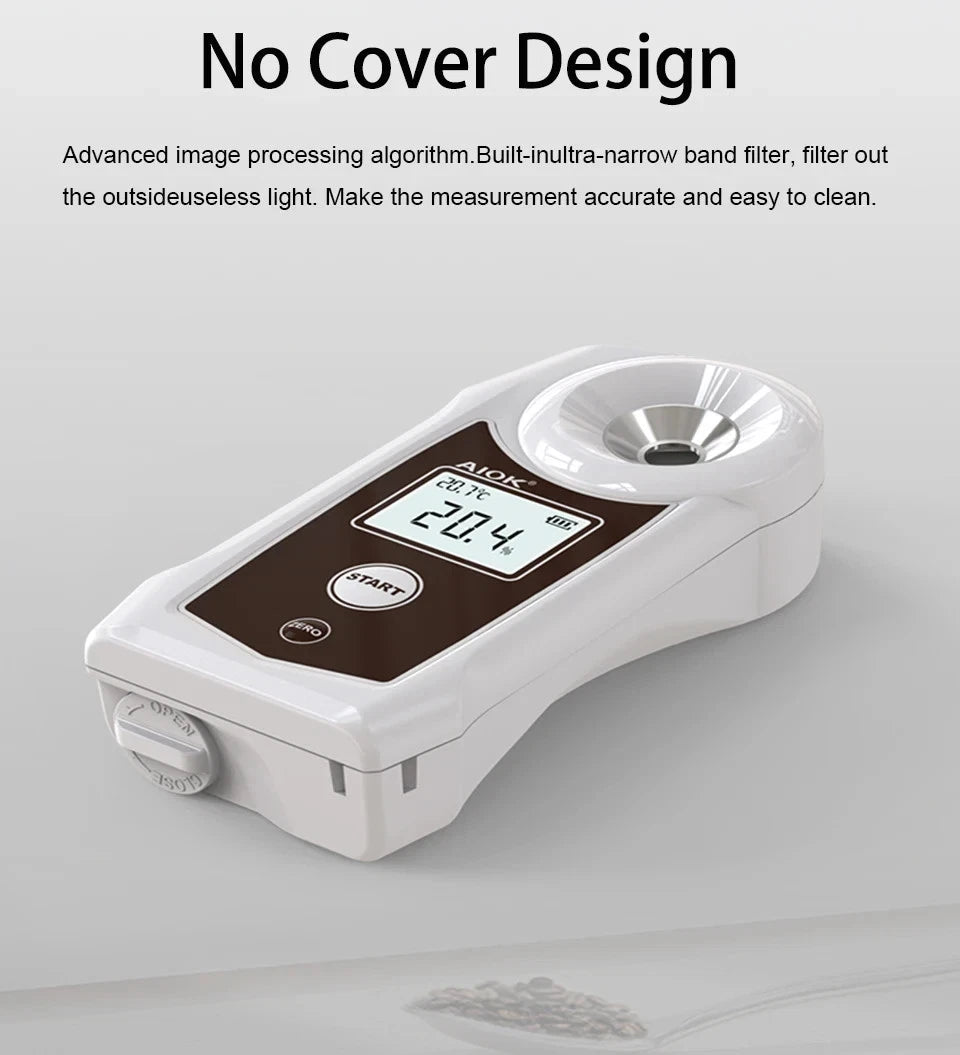 Refractometer Coffee Liquid Concentration 0‑22% Digital High Accuracy Tester Meter AK002K