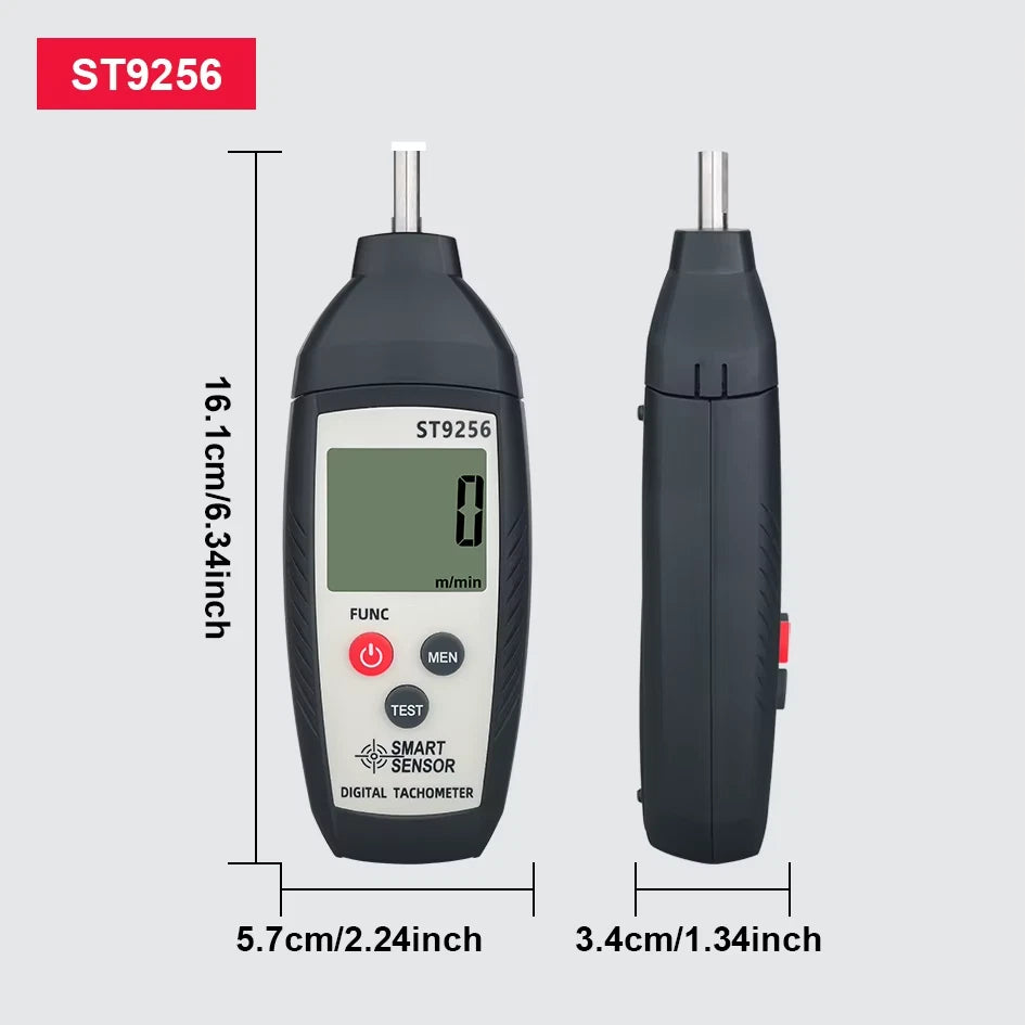 Tachometer Laser Photo Non Contact Digital RPM Tach Tester Meter LCD Speedometer ST926