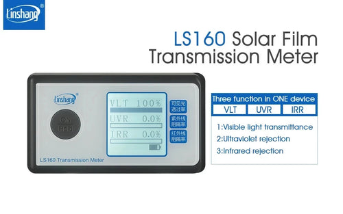 Window Film Tint Meter Glass IR UV VL Infrared Visible Light Tester LS160