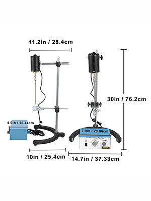 Electric Overhead Stirrer Mixer Variable Speed 100w