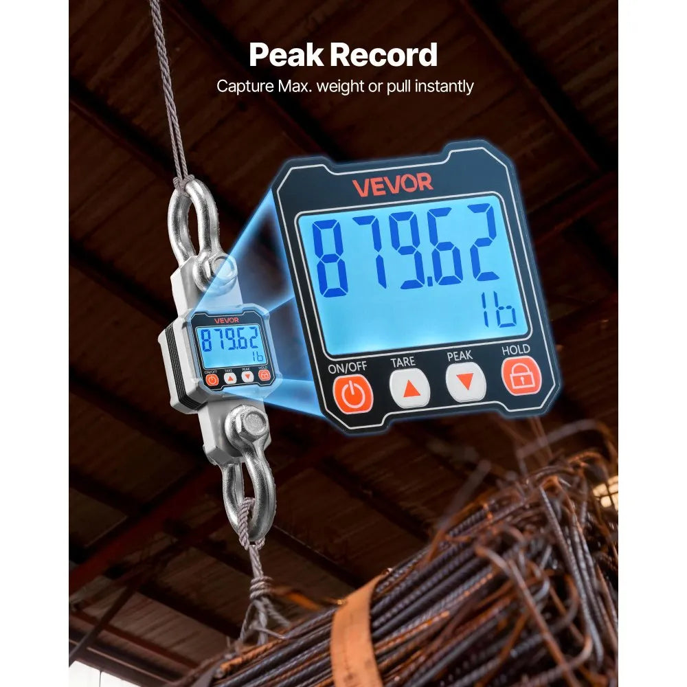Scale Hanging LCD Digital 3 Ton 3000KG x 0.500KG High Precision Portable Crane scale