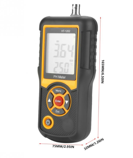pH Temp Meter Millivolt Tester Monitor LCD Measure Instrument Water test 0-14