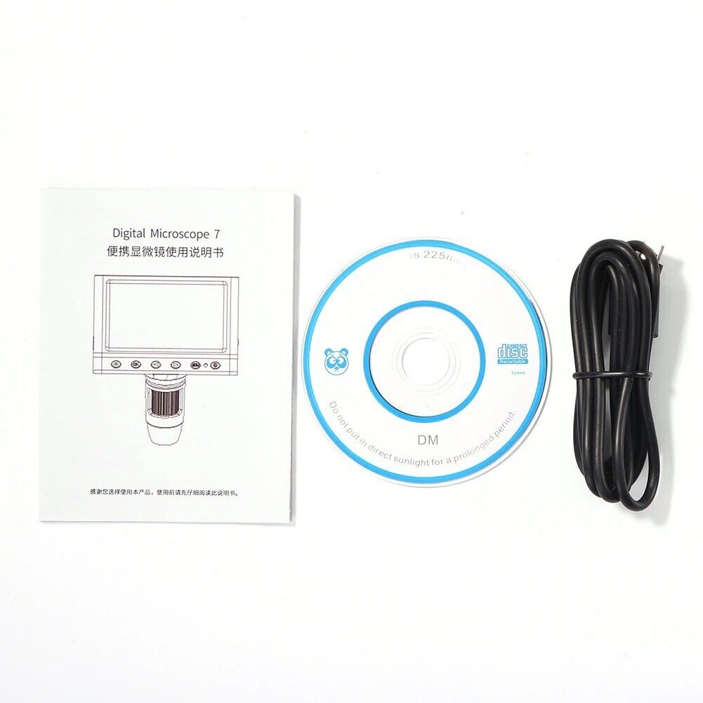Microscope Digital 4.3 inch Electronic Magnifier 1000X with 8 LED Magnifier
