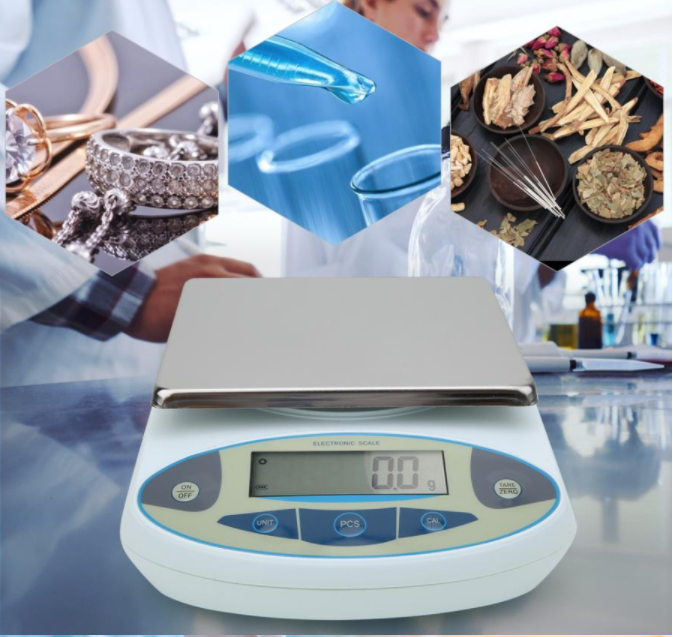 Electronic Scales 3kg Lab Balance 3000g x 0.01g Precision Analytical Weighing