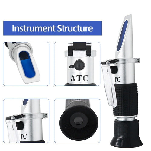 Refractometer 4 in 1 Antifreez Car Freezing point Urea Adblue Battery Fluid Test