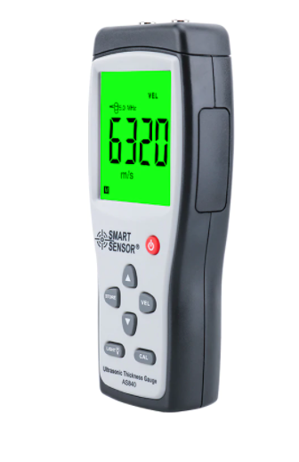 Ultrasonic Thickness Gauge Tester Sound Velocity Meter Metal Width Meter AS840