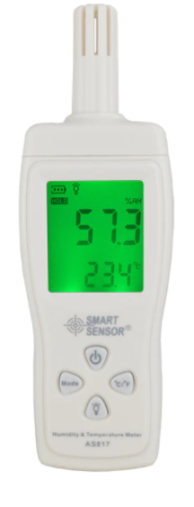 Humidity Temperature Meter Hygrometer Measure Test 5-98%RH Smart Sensor AS817+