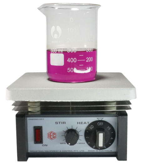 IEC MAGNETIC STIRRER  HOT PLATE SIMMERSTAT CONTROL 20 x 18 cm TOP