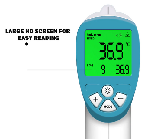 Digital Forehead Thermometer Non Contact Infrared For Baby & Adult Temperature