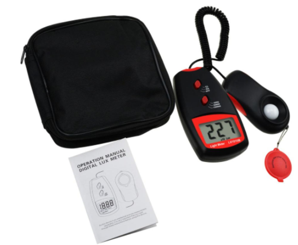 Digital Light Lux Meter Luxmeter 0~100,000 With Selectable Range & Test Sensor