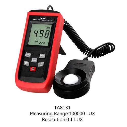 Digital Light Lux Meter Luxmeter 0~100,000 With Selectable Range & Test Sensor