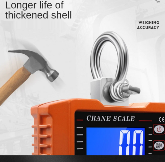 Hanging Scale LCD Digital 1000KG x 0.1KG High Precision Portable Crane scale