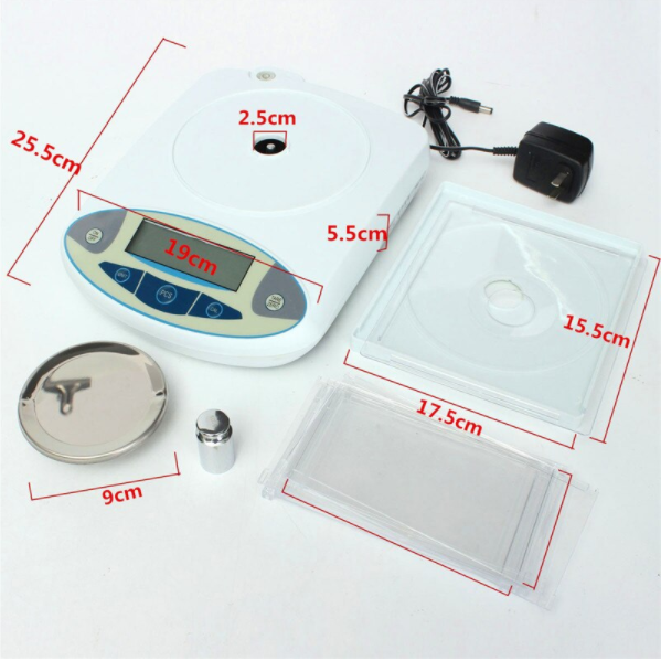 Electronic Scales 3000g Lab Balance 3kg x 0.01g Precision  Analytical Weighing