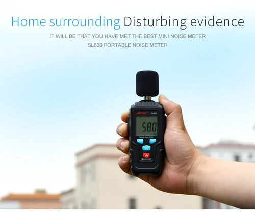 Noise Meter Sound Level Meter Detector Measure Decibel 30-135 Mestek SL620