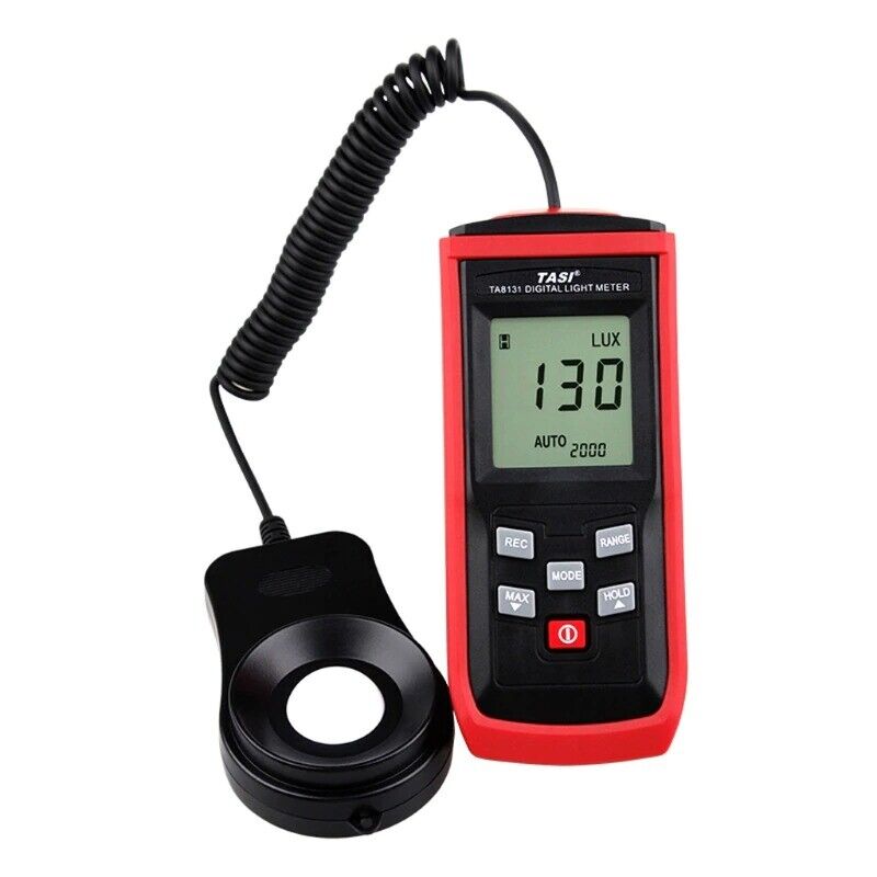 Digital Light Lux Meter Luxmeter 0~200,000 With Selectable Range & Test Sensor