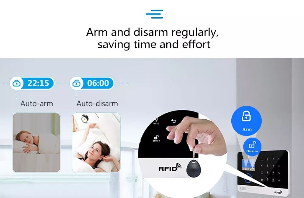 Wireless Alarm System Smart WIFI Home Office Burglar Security Alarm DIY