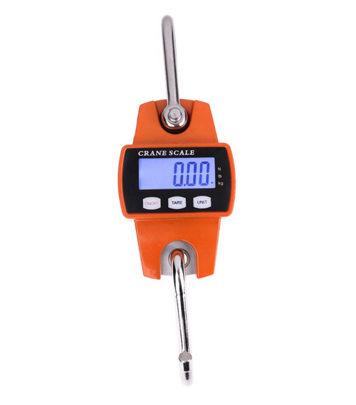 Crane Scale 300kg x 0.1kg Hanging Mini Orange Portable Digital Electronic