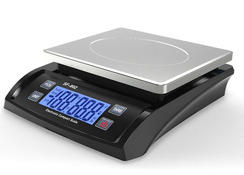 Electronic Digital Scale Balance 30kg x 1g Weighing Counting Stainless Steel Pan
