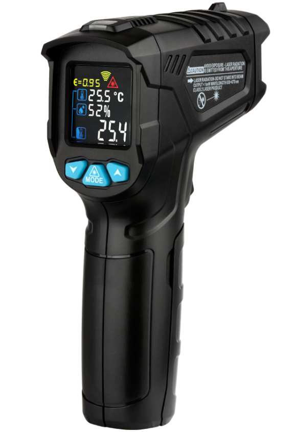 Non Contact 50 to 800°C Humidity Temperature Infrared Thermometer IR