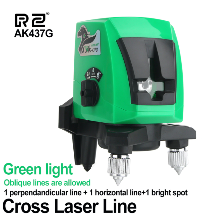 Laser Level 2 Line Green Beam Line 360 Degree Rotary Level Self-leveling