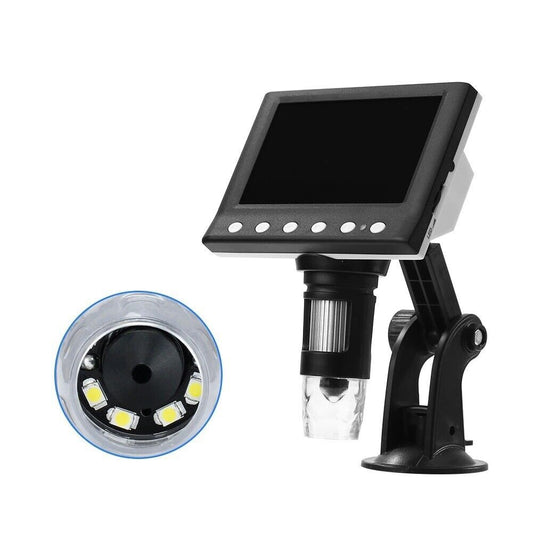 Microscope Digital 4.3 inch Electronic Magnifier 1000X with 8 LED Magnifier