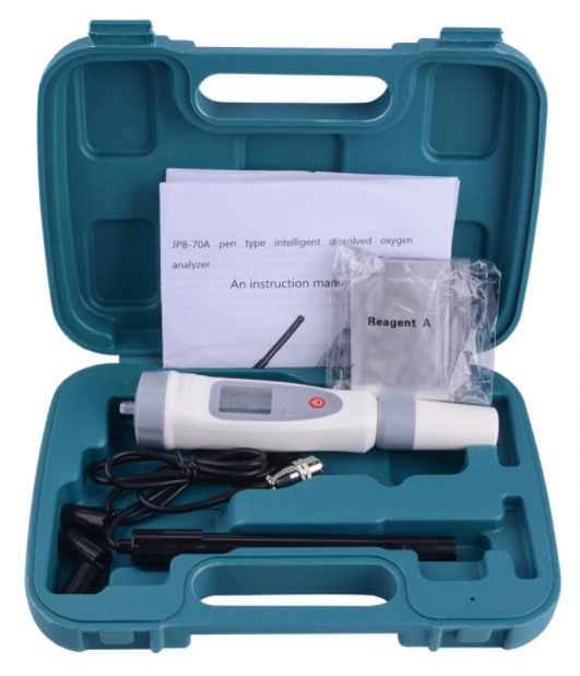 Dissolved Oxygen DO Meter Tester Probe JPB-70A Portable Tester LCD  ATC Range 0-20mg/l