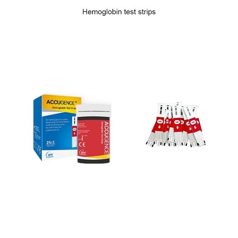 Hemoglobin Multifunction Monitor Blood Meter 25 Test Strip and 25 Lancets