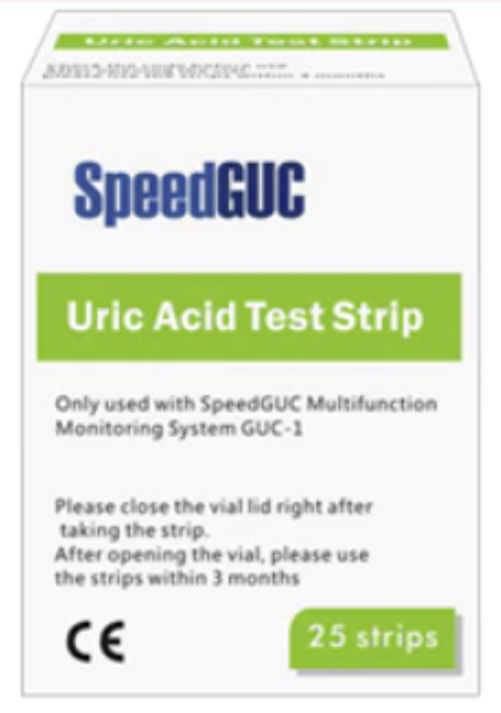 Uric Acid Test Strips 75 Strips 75 Lancet for the SpeedGUC Multifunction Meter