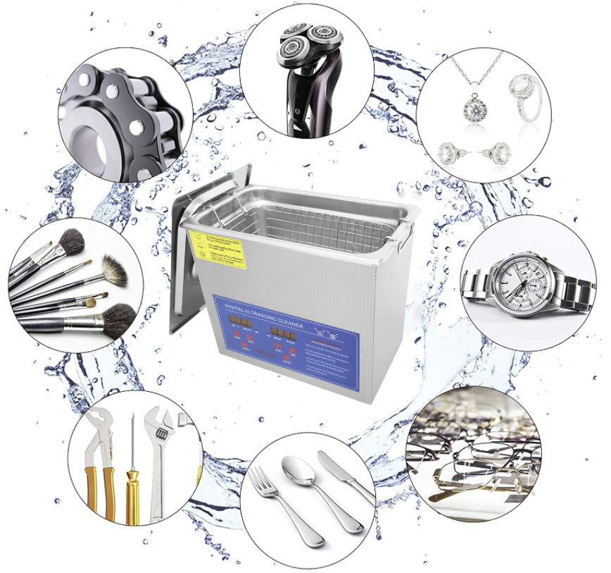 Ultrasonic Cleaner Digital Stainless 3L Ultra Sonic Bath Cleaning Timer Heat