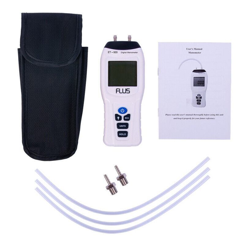 Manometer Digital Air Pressure Meter and Differential Pressure Gauge ET-920