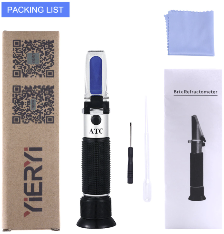 Refractometer Alcohol 0-80% ATC Measures Liquor Wine Spirit Beer Handheld