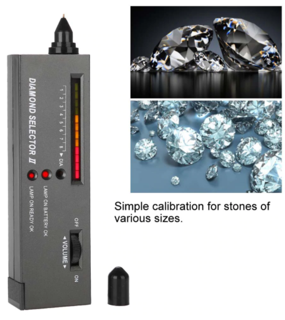 Diamond Tester Jeweler Tool Portable Gemstone Testing Device Meter Jeweler