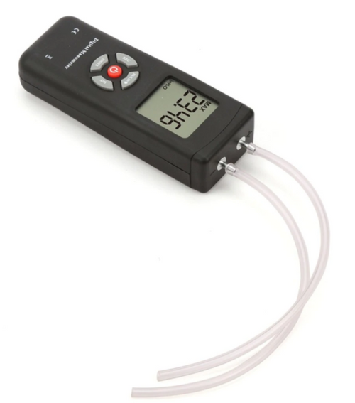 Manometer Digital Air Pressure Meter Differential Gas Tester Tool LCD Gauge