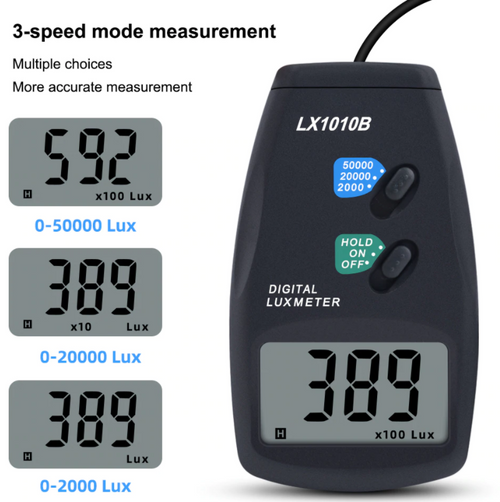 Digital Light Lux Meter Luxmeter Measure 0~50,000 Photometer illuminance LX1010B